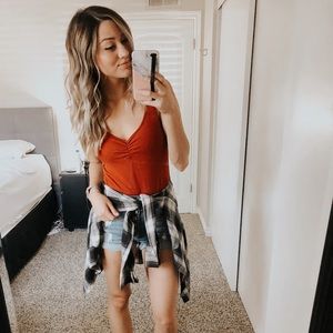 Forever 21 Rust Orange Bodysuit